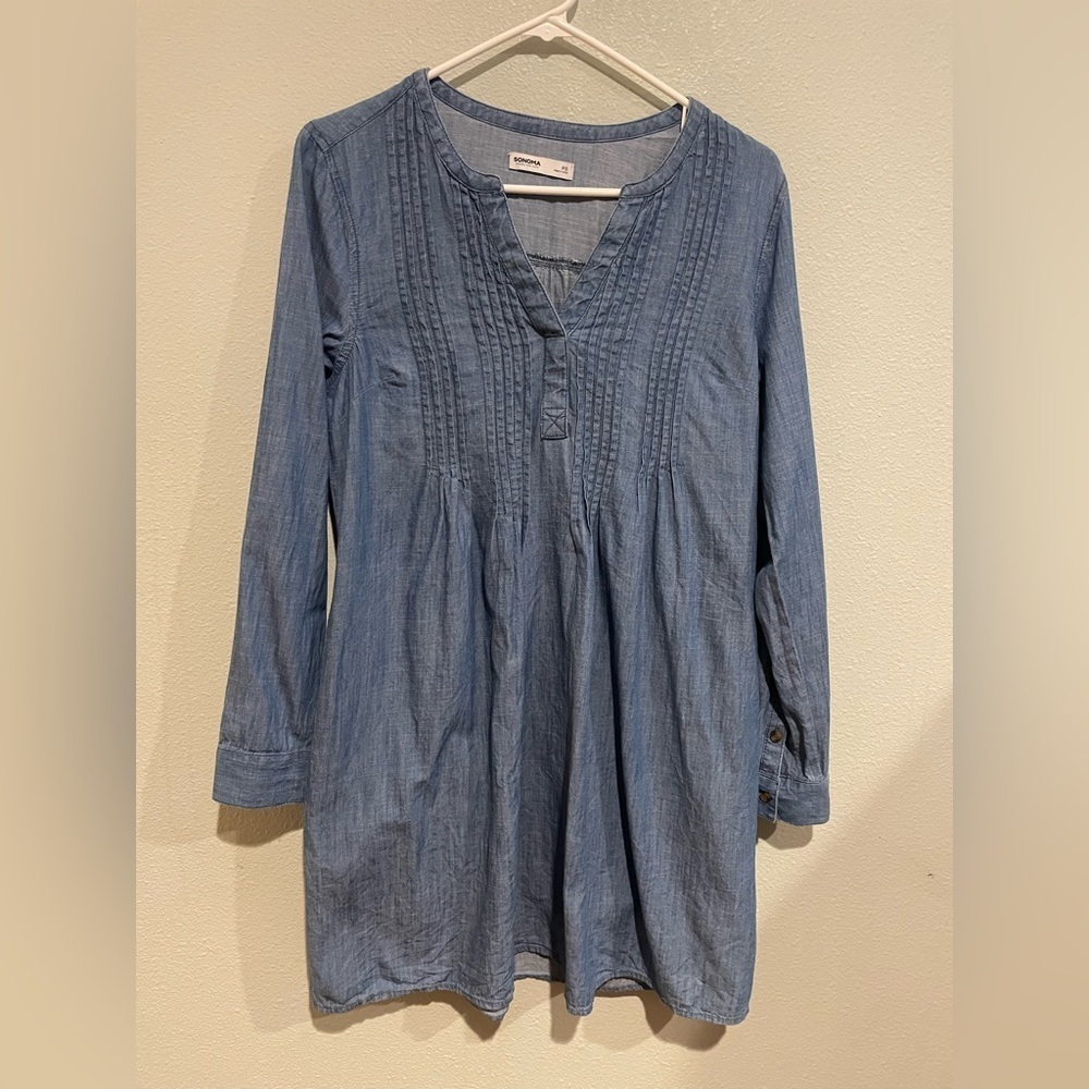 Sonoma chambray dress